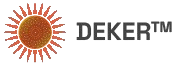 DEKER logo